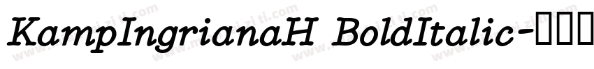 KampIngrianaH BoldItalic字体转换